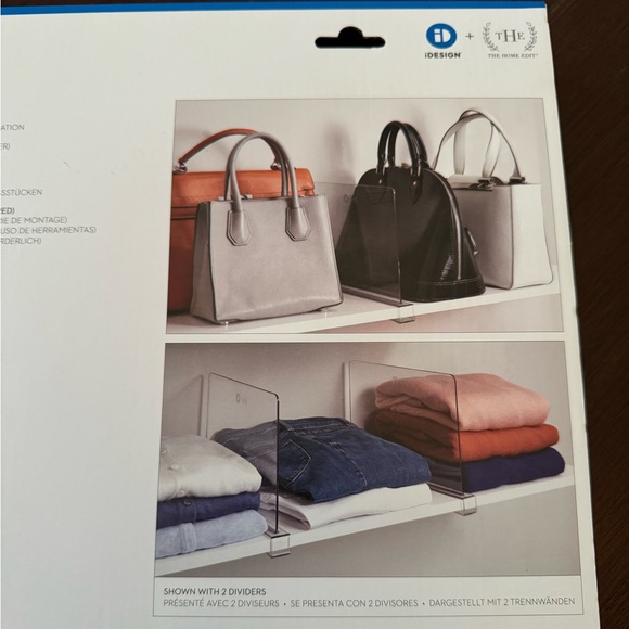 The Home Edit acrylic shelf divider - Picture 3 of 3